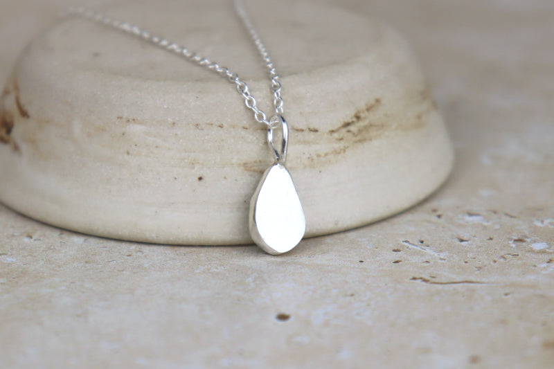 Welsh Sea Glass Silver Necklace