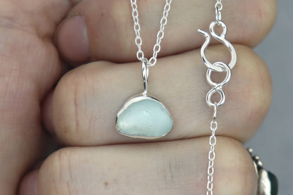Welsh Sea Glass Silver Necklace