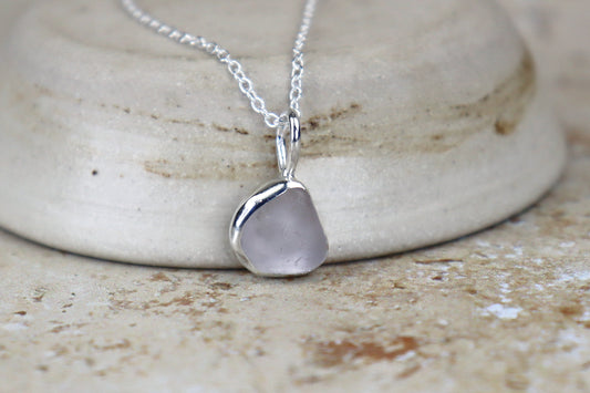 Welsh Sea Glass Silver Necklace