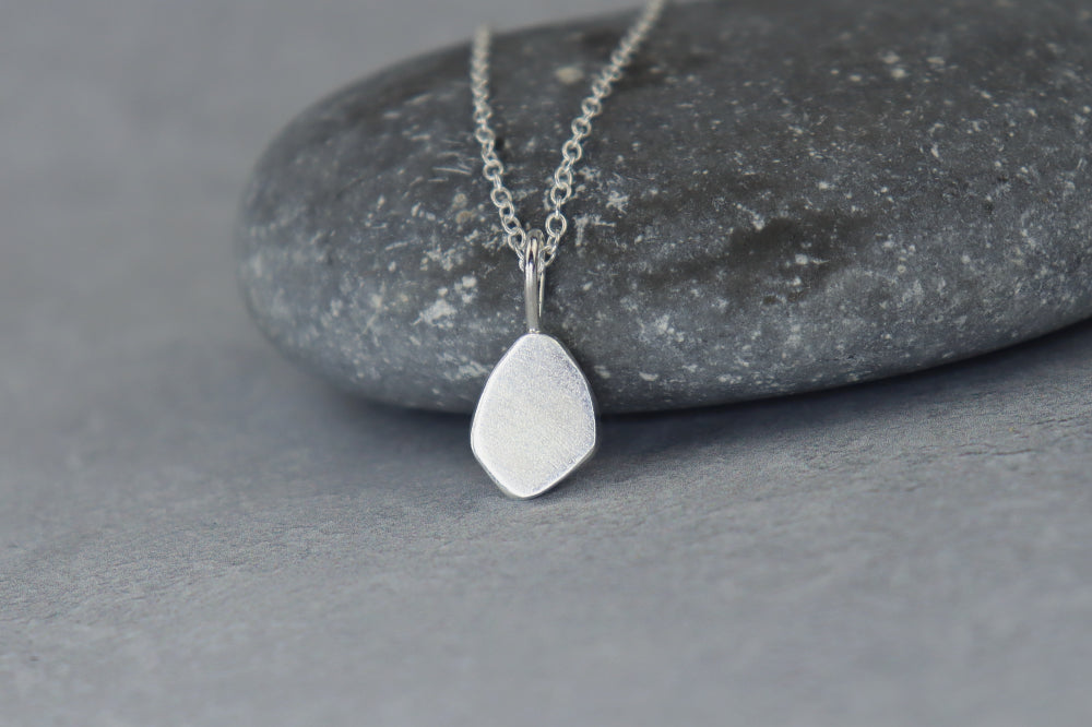 Welsh Sea Glass Silver Necklace