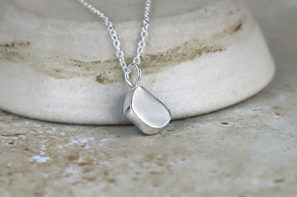 Welsh Sea Glass Silver Necklace