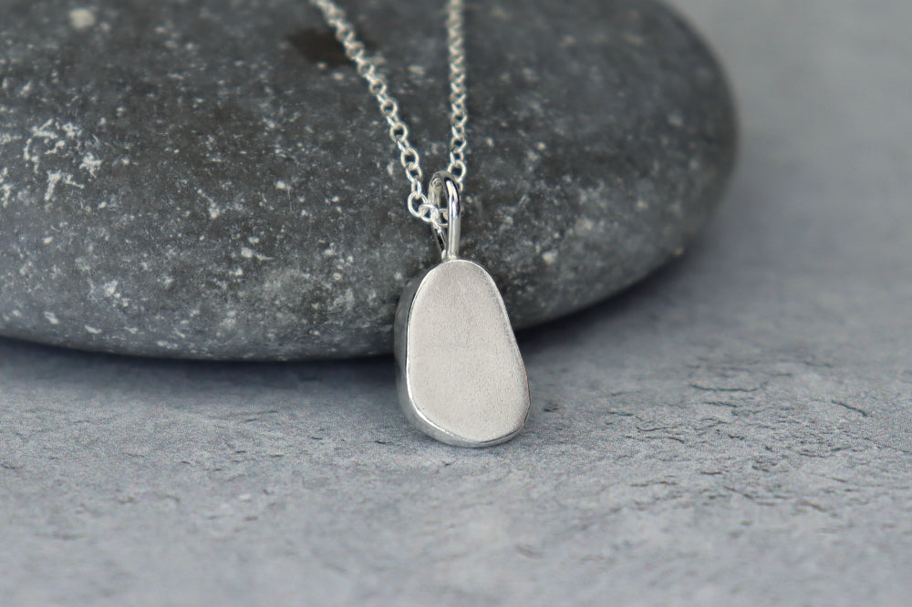 Welsh Sea Glass Silver Necklace