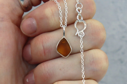 Welsh Sea Glass Silver Necklace