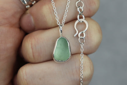 Welsh Sea Glass Silver Necklace
