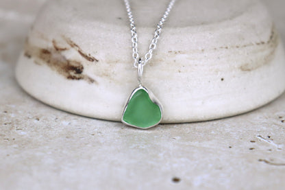 Welsh Sea Glass Silver Necklace