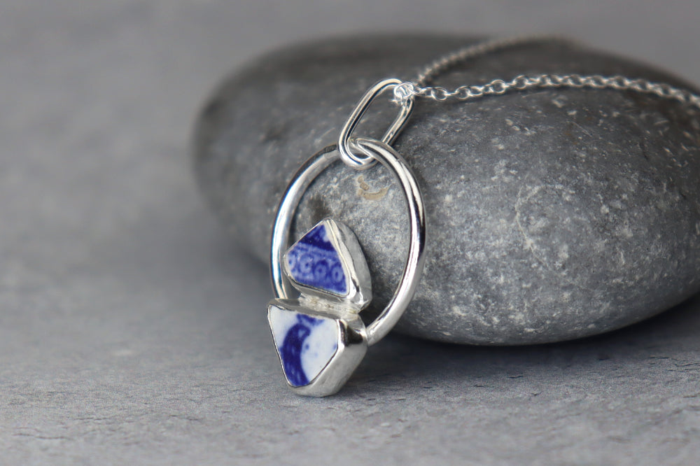 Welsh Sea Pottery Necklace
