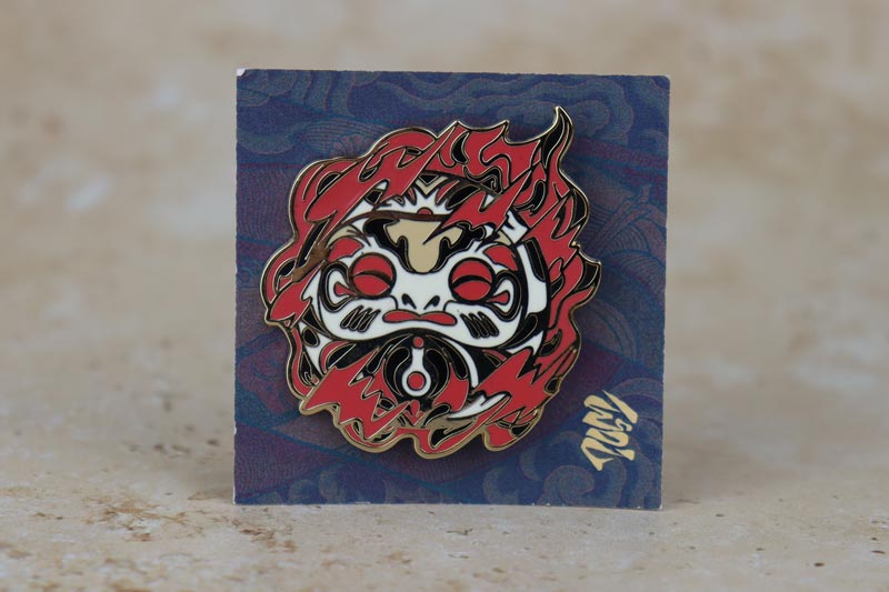 Showstopper Will Daruma Doll Enamel Pin