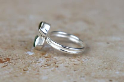 UK Size R Welsh Sea Glass Ring