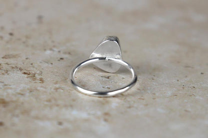 UK Size Q Welsh Sea Glass Ring