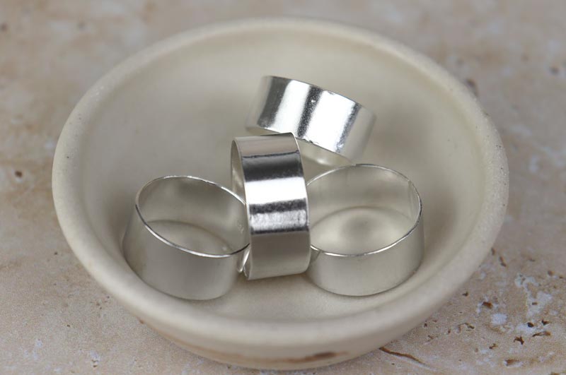 10mm Mirror Shine Sterling Silver Band
