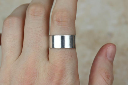 10mm Mirror Shine Sterling Silver Band