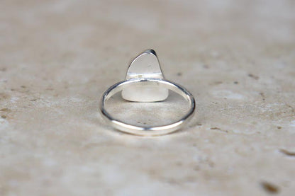 UK Size Q Welsh Sea Glass Ring