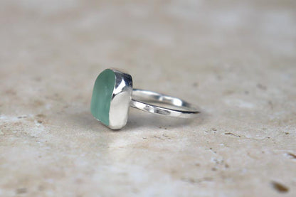 UK Size U Welsh Sea Glass Ring