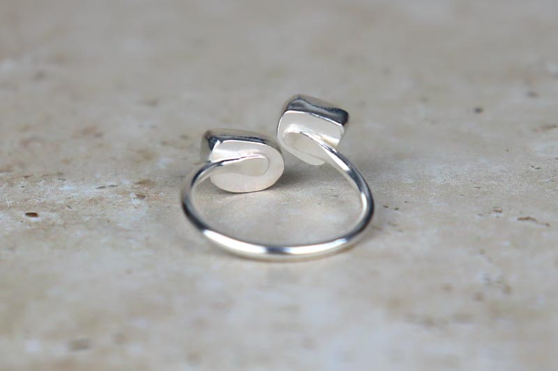 UK Size T Welsh Sea Glass Ring