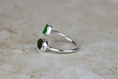 UK Size Q Welsh Sea Glass Ring