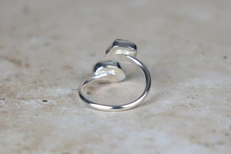 UK Size Q Welsh Sea Glass Ring