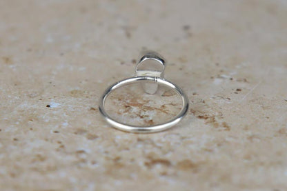 UK Size R Welsh Sea Glass Ring