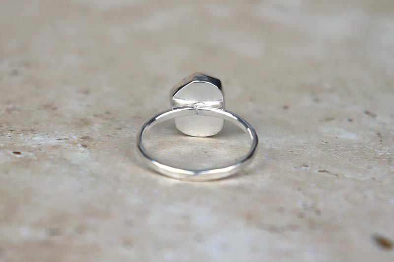 UK Size V Welsh Sea Glass Ring