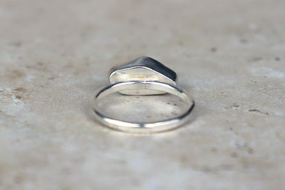 UK Size T/U Welsh Sea Glass Ring