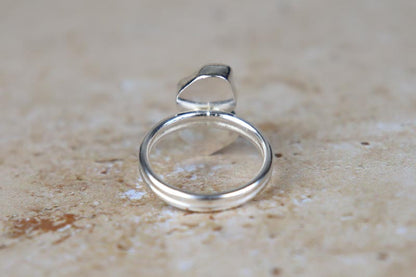 UK Size U Welsh Sea Glass Ring