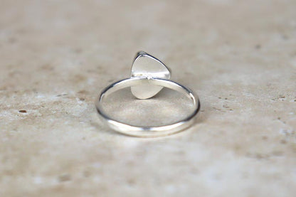 UK Size R Welsh Sea Glass Ring