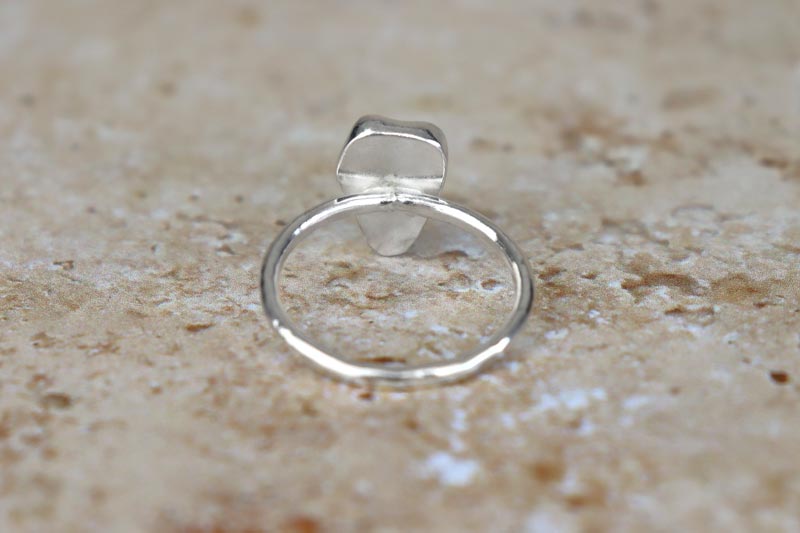 UK Size S Welsh Sea Glass Ring