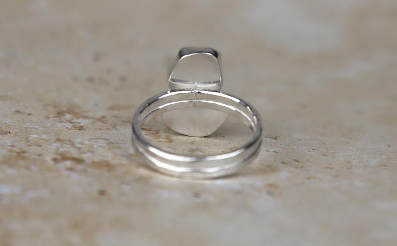UK Size Y Welsh Sea Glass Ring
