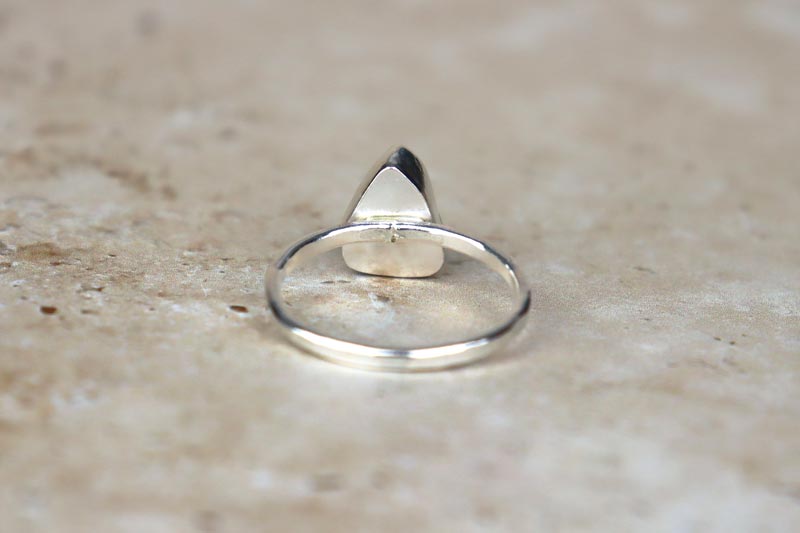 UK Size V Welsh Sea Glass Ring