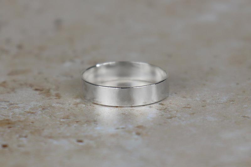 5mm Mirror Shine Sterling Silver Band