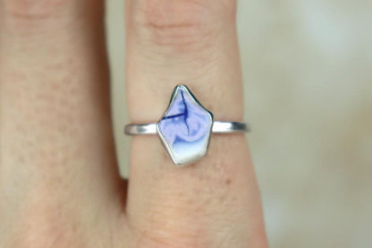 UK Size Q Welsh Sea Pottery Ring