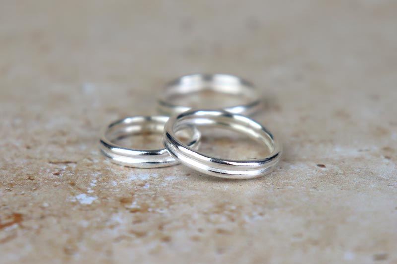 Double Band Sterling Silver Ring