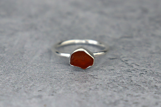 UK Size O/P Welsh Sea Glass Ring