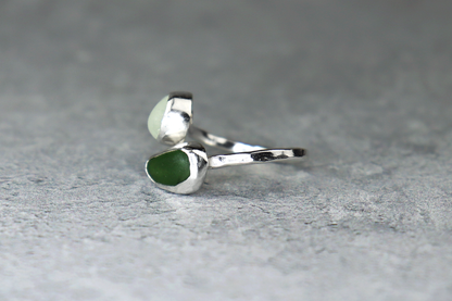 UK Size N Welsh Sea Glass Ring
