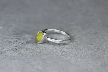 UK Size O Welsh Sea Glass Ring