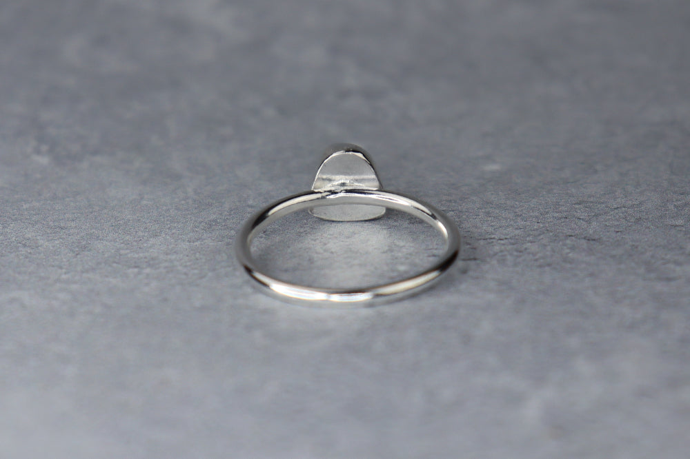 UK Size S Welsh Sea Glass Ring