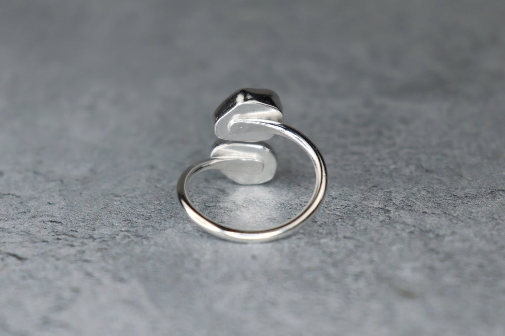 UK Size P Welsh Sea Glass Ring