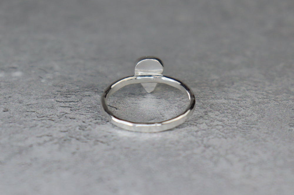 UK Size O Welsh Sea Glass Ring