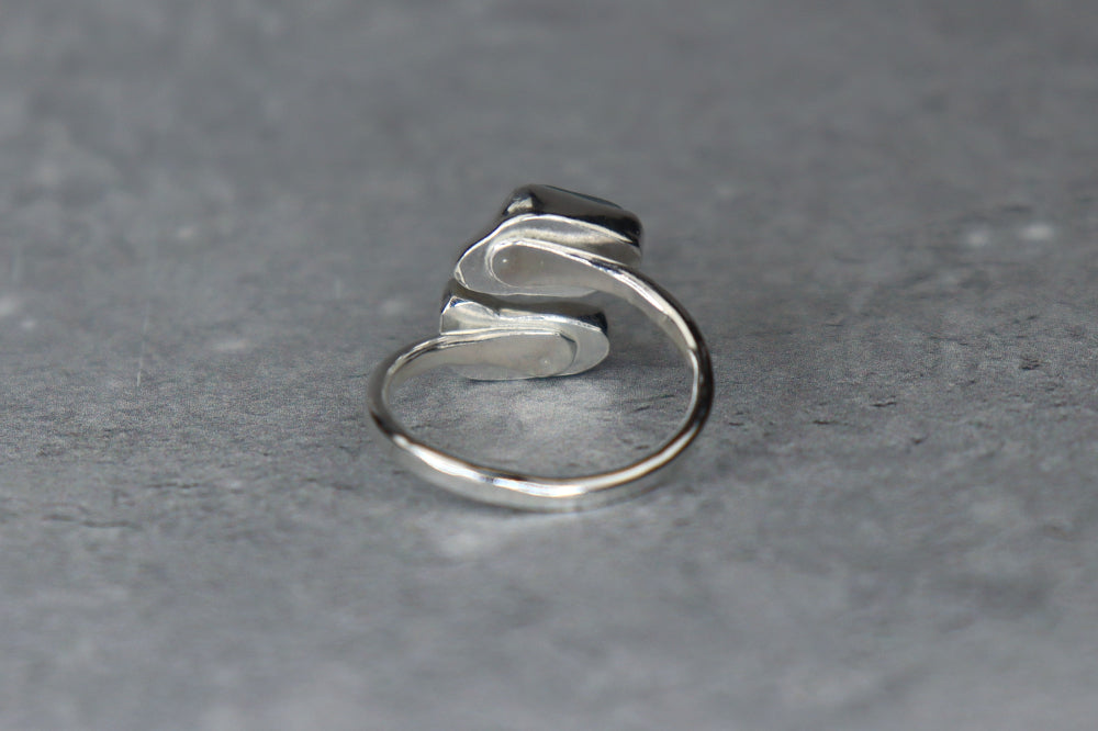 UK Size N Welsh Sea Glass Ring