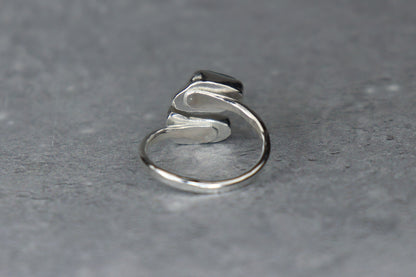 UK Size N Welsh Sea Glass Ring