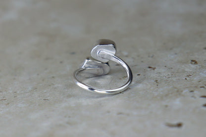 UK Size L Welsh Sea Glass Ring