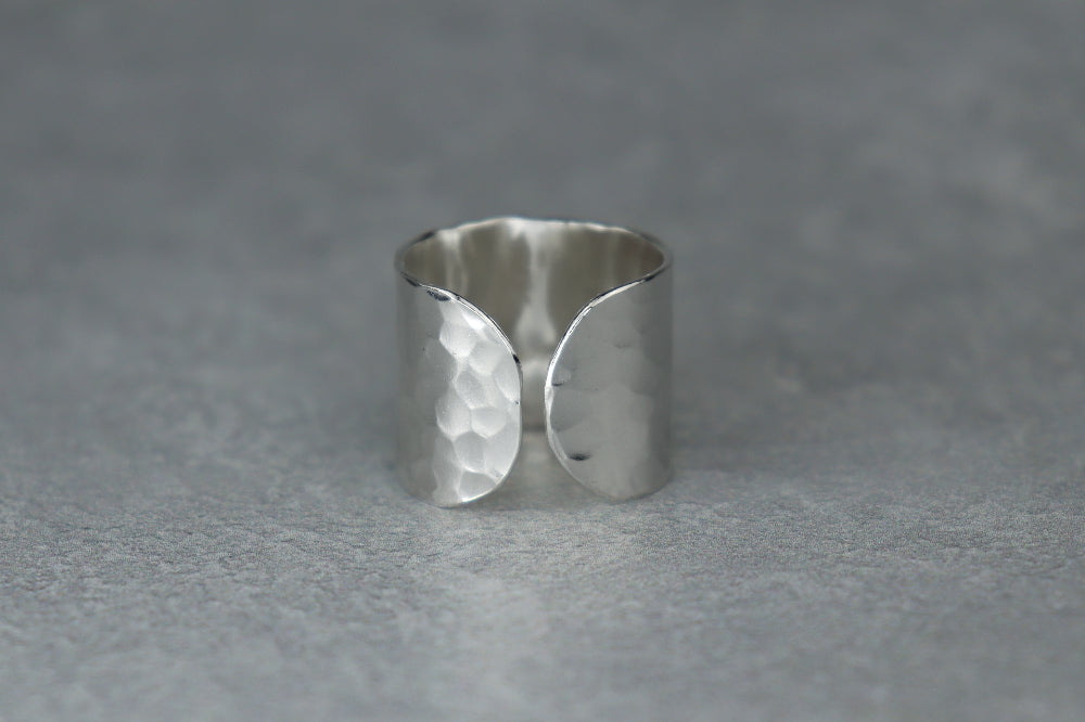 UK Size L Welsh Sea Glass Ring