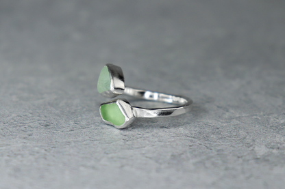 UK Size K Welsh Sea Glass Ring
