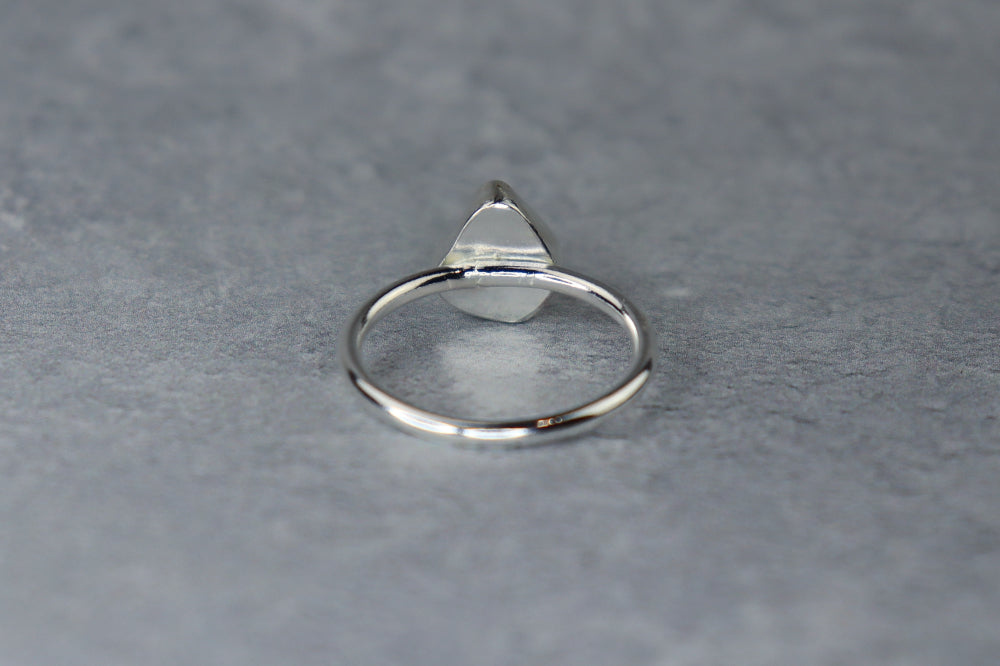 UK Size Q Welsh Sea Glass Ring
