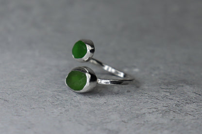 UK Size M/N Welsh Sea Glass Ring