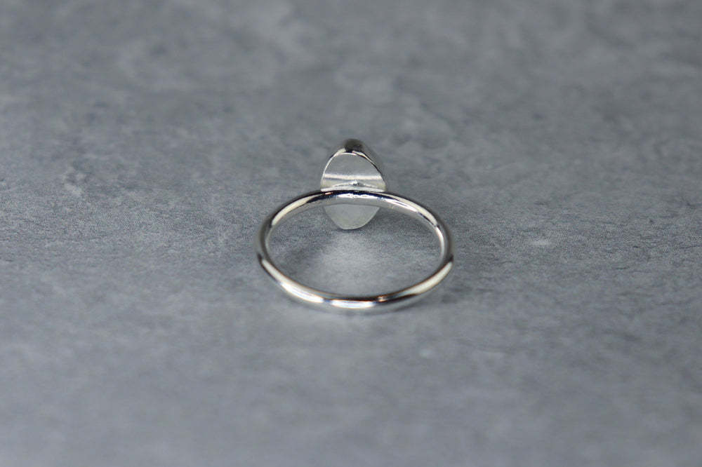 UK Size M Welsh Sea Glass Ring