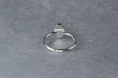 UK Size M Welsh Sea Glass Ring
