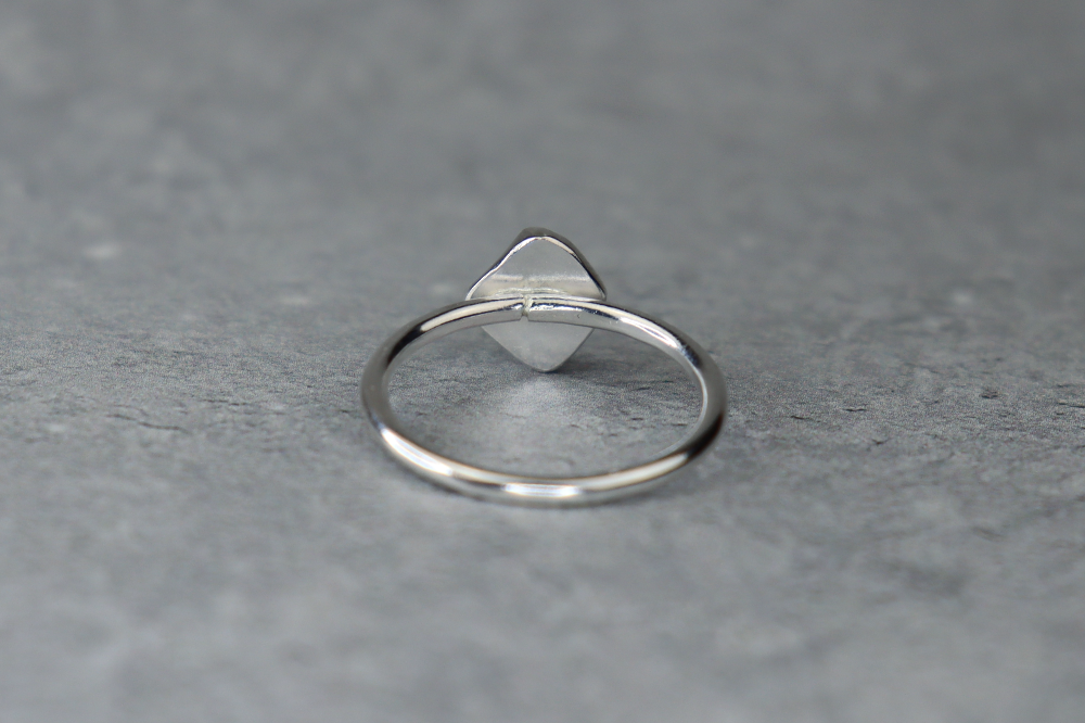 UK Size T/U Welsh Sea Glass Ring