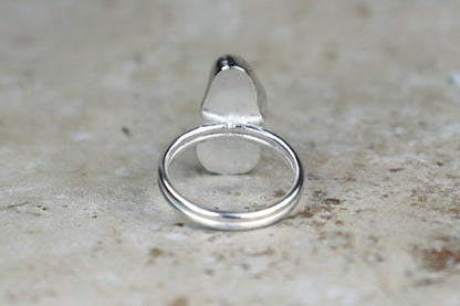 UK Size O Welsh Sea Glass Ring