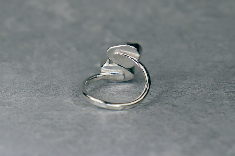 UK Size L Welsh Sea Glass Ring