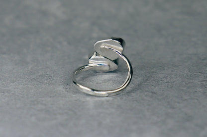 UK Size L Welsh Sea Glass Ring